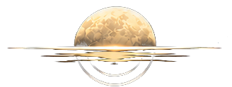 Moonrise House moon, horizon and lens emblem